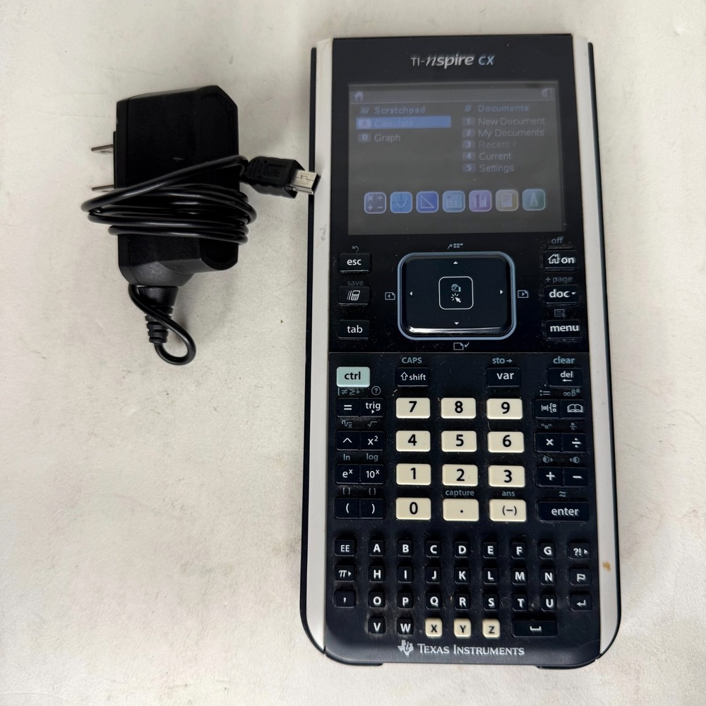 Graphing Calculator TI Nspire CX in color + Charger&Cover, Texas Instruments